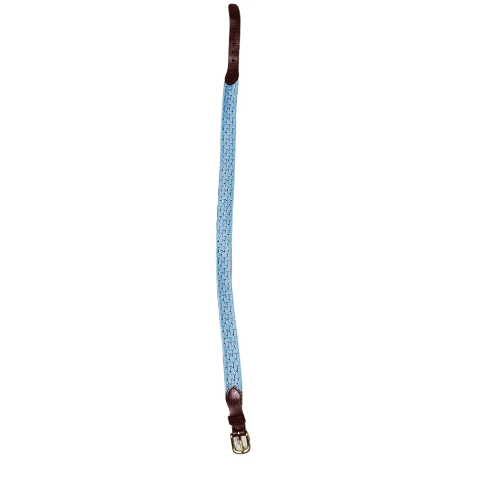 Leather Man Ltd. Canvas Belt Swordfish Novelty Print Fishing Outdoor Size 26